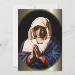 Carte Sainte Vierge Marie en prière