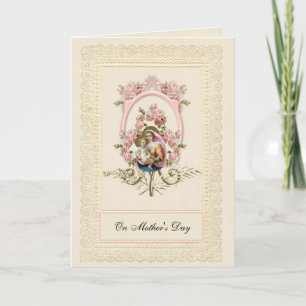 Carte Sainte Vierge Marie Rose Fête des mères