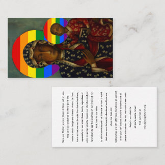 Carte Sainte Vierge Noire Rainbow