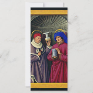 Carte Saints Cosmas et Damian par Jean Bourdichon