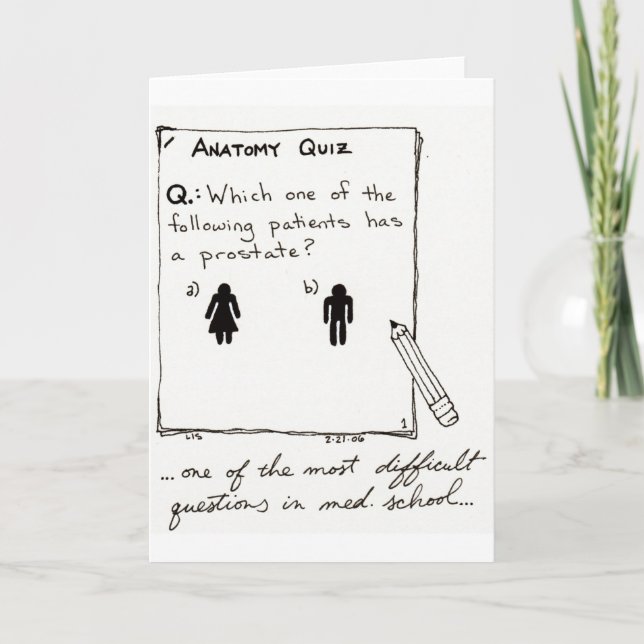 Carte Sais-tu qui a une prostate ? (Devant)