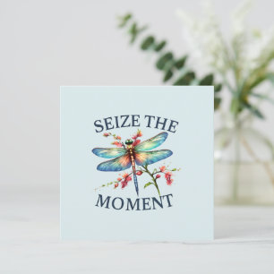 Carte Saisir Le Moment - libellule Artistique