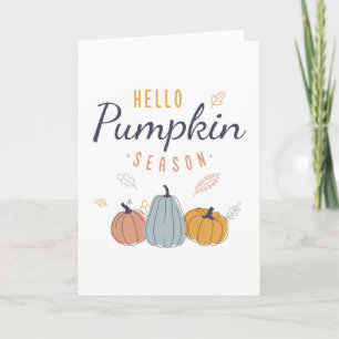 Carte Saison Citrouille Hello