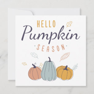 Carte Saison Citrouille Hello
