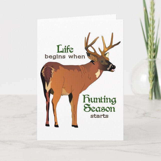 Carte Saison de chasse (Devant)