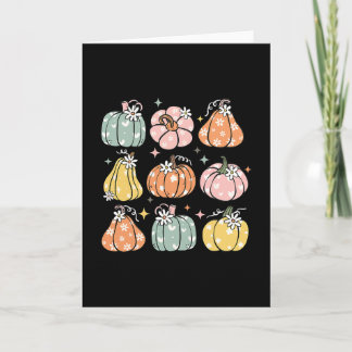 Carte Saison de la citrouille automne fall y'all feuille