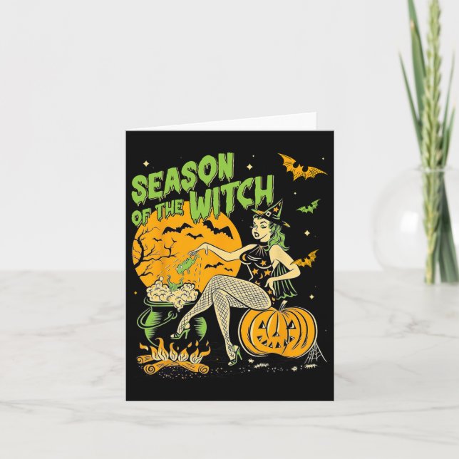 Carte Saison De La Sorcière Halloween Samhain (Devant)