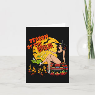Carte Saison De L'Halloween Bruja