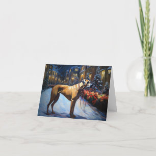Carte Saison de Noël de Rhodesian Ridgeback