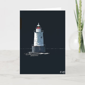 Carte Sakonnet Light la nuit