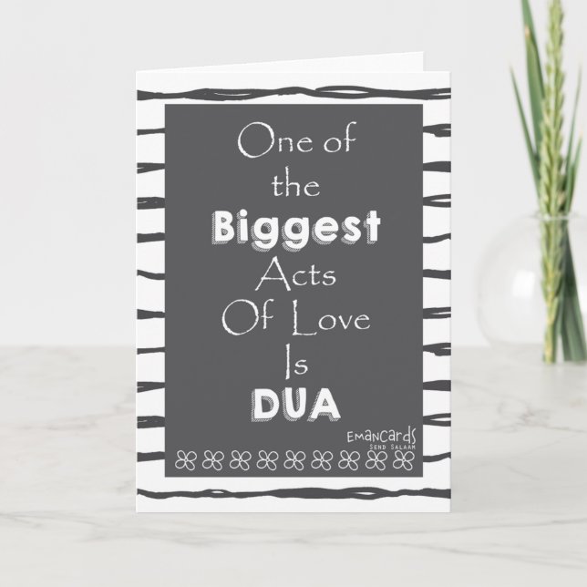 Carte Salaam & Dua - Act of Love (Devant)