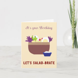 Carte Salad Bowl Cute Funny Birmingham Card