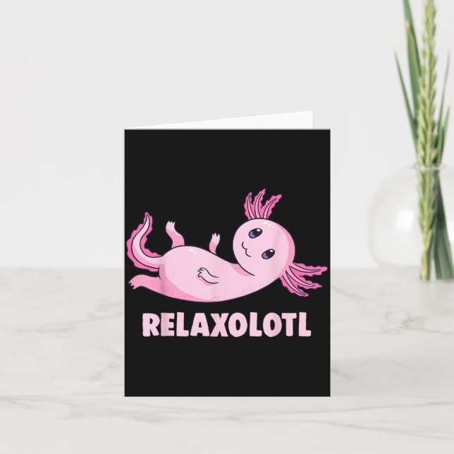 Carte Salamandre Mexicaine Axolotl (Devant)