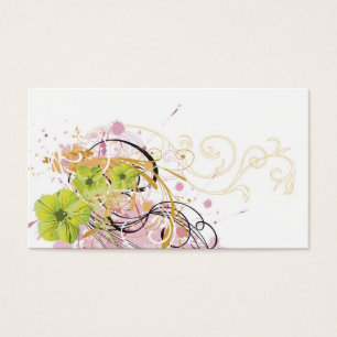 Carte sale de profil de fleurs