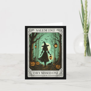 Carte Salem 1692 Halloween Sorcière Ils Ont Manqué Un Ta