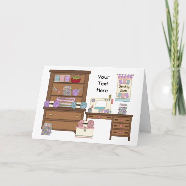 Carte Salle de couture 2 (personnalisée) (Devant)