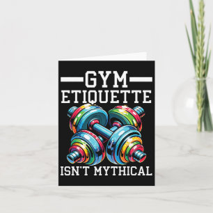 Carte Salle de gym Etiquette Workout Bodybuilding Fitnes