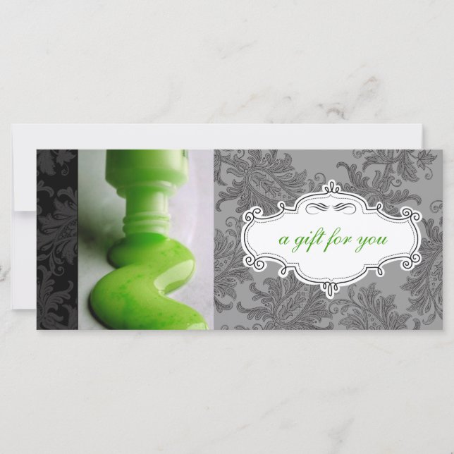 Carte Salon à ongles ou certificats cadeaux Spas de jour (Devant)