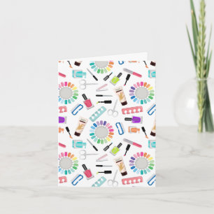 Carte Salon de beauté Manucure Pédicure Ongles 
