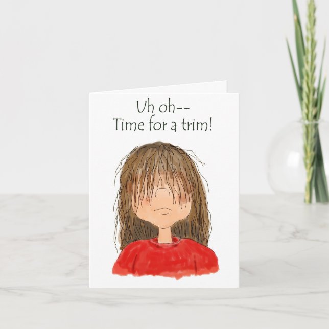 Carte Salon des cheveux Rappel client Relations Coupe ch (Devant)