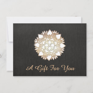 Carte Salon Lotus blanc et certificat cadeau Spa