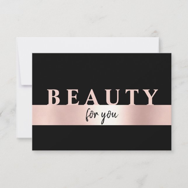 Carte Salon moderne Rosegold (Devant)