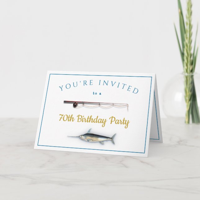 Carte Saltwater Fishing Adulte Homme Anniversaire Fête I (Devant)