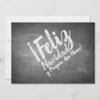 Saludos De Navidad en La Pizarra