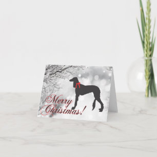 Carte Saluki Joyeux Noël