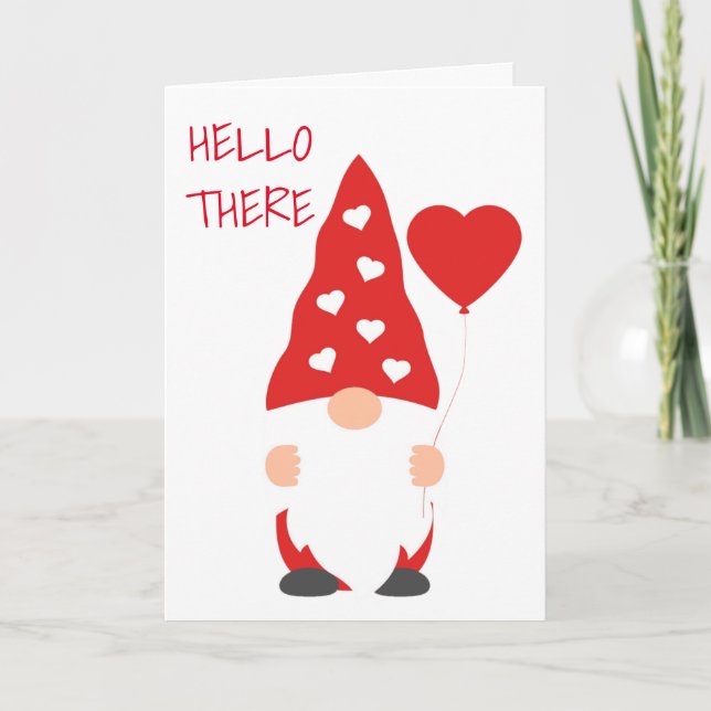 CARTE SALUT D'ANNIVERSAIRE DE COMÉDIC GNOME (Devant)