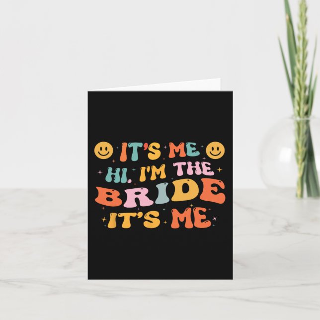 Carte Salut Im La Mariée Son Me Bachelorette Party Engag (Devant)