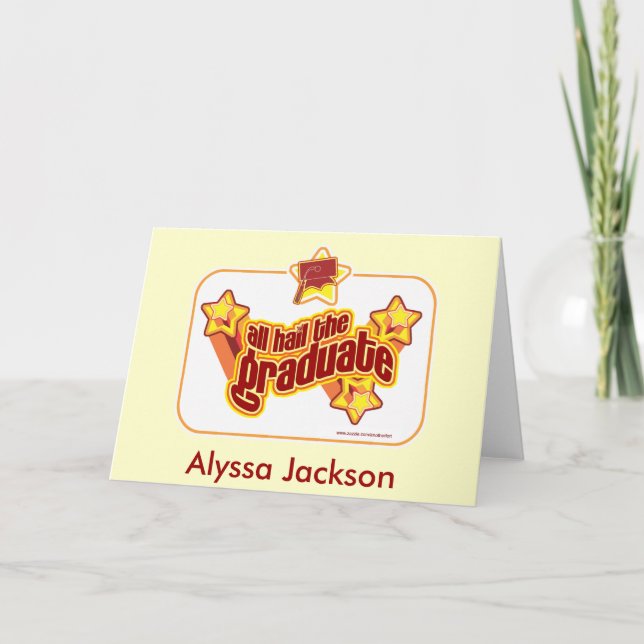 Carte Salut le diplômé (Devant)