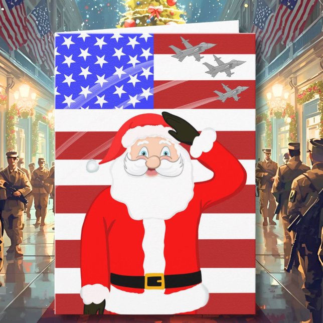 Carte Salut militaire du Père Noël (Créateur téléchargé)
