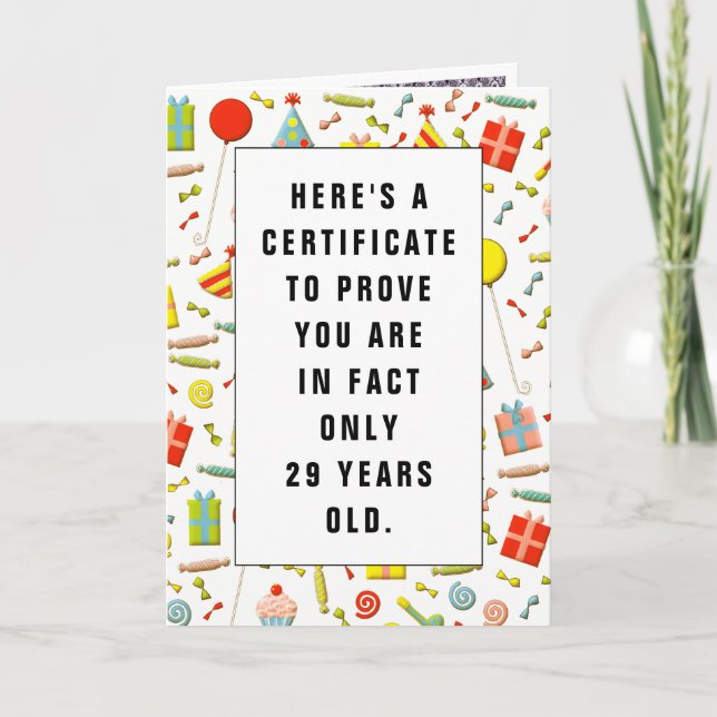 Carte salutation adulte drôle d'anniversaire (Devant)