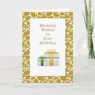 Carte Salutation chrétienne d'anniversaire
