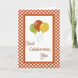 Carte Salutation chrétienne d'anniversaire