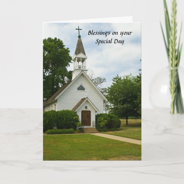 Carte Salutation d'anniversaire de bénédictions (Devant)