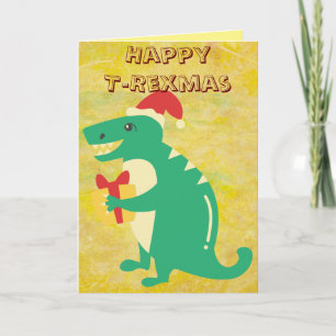 Carte Salutation de dinosaure