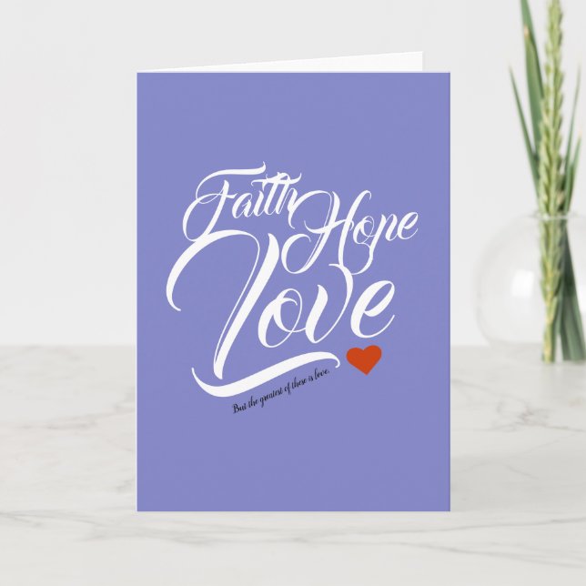 Carte Salutation de foi et d'amour (Devant)