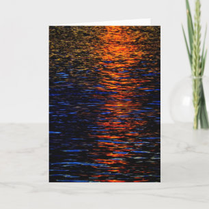 Carte Salutation de la rivière Sunset/Carte pour notes