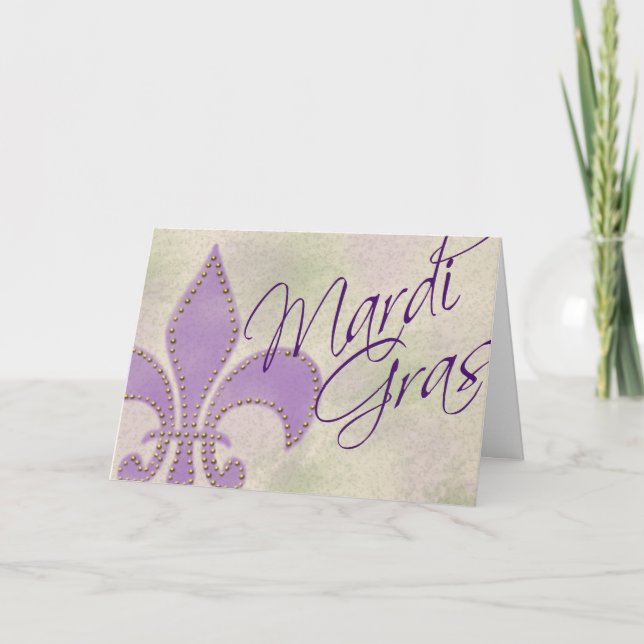 Carte Salutation de mardi gras (Devant)