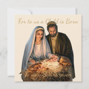 Carte Salutation de Noël de la Nativité