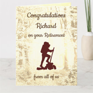Carte Salutation de retraite personnalisée