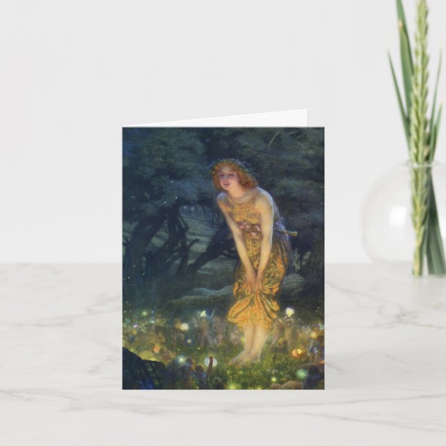 Carte Salutation de solstice d'été de beaux-arts d'Ève (Devant)