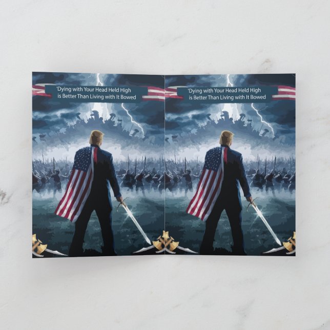 Carte Salutation de Trump Epic Warrior (Intérieur)