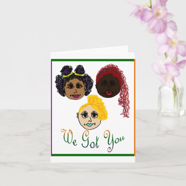 Carte Salutation d'encouragement (Orchidée)