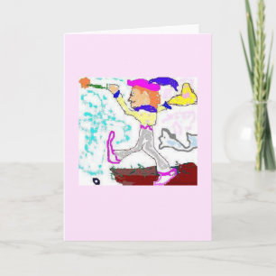 Carte Salutation d'imbécile de tarot (arrière - plan