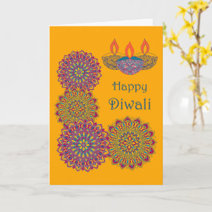 Carte Salutation Diwali - Mandalas