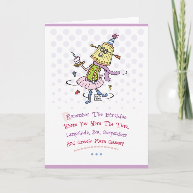 Carte Salutation drôle de joyeux anniversaire (Devant)