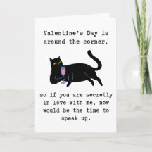 Salutation drôle de la Saint-Valentin, humour adul